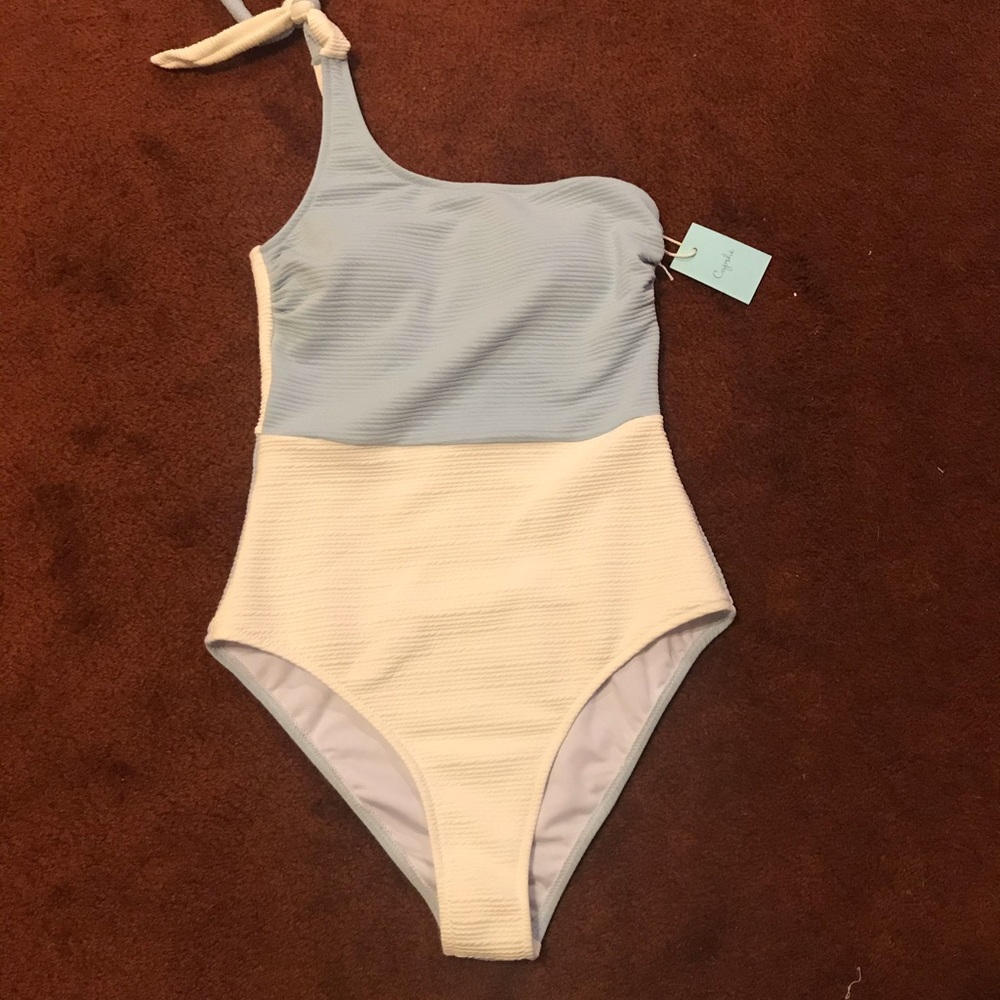 One piece, one shoulder swimsuit by Cupshe